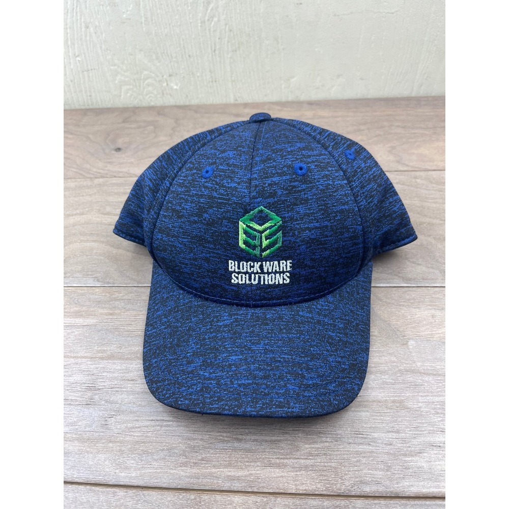 Blockware Solutions Hat SportTek Men's  Blue Black Logo